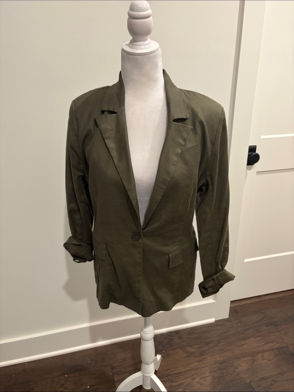 New With Tags Evereve Perry Linen Blazer Sz S